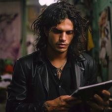 Default_A_Brazilian_male_headbanger_in_black_clothes_reading_a_1.jpg