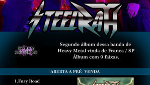 Preparem seus ouvidos, headbangers! O Submundo do Rock treme com a chegada da pré-venda do novo álbum do Steel Rath!