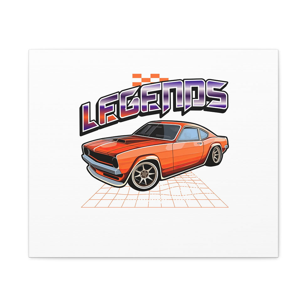 Thumbnail: Canvas Wall Art — "Legends" Retro Muscle Car Print