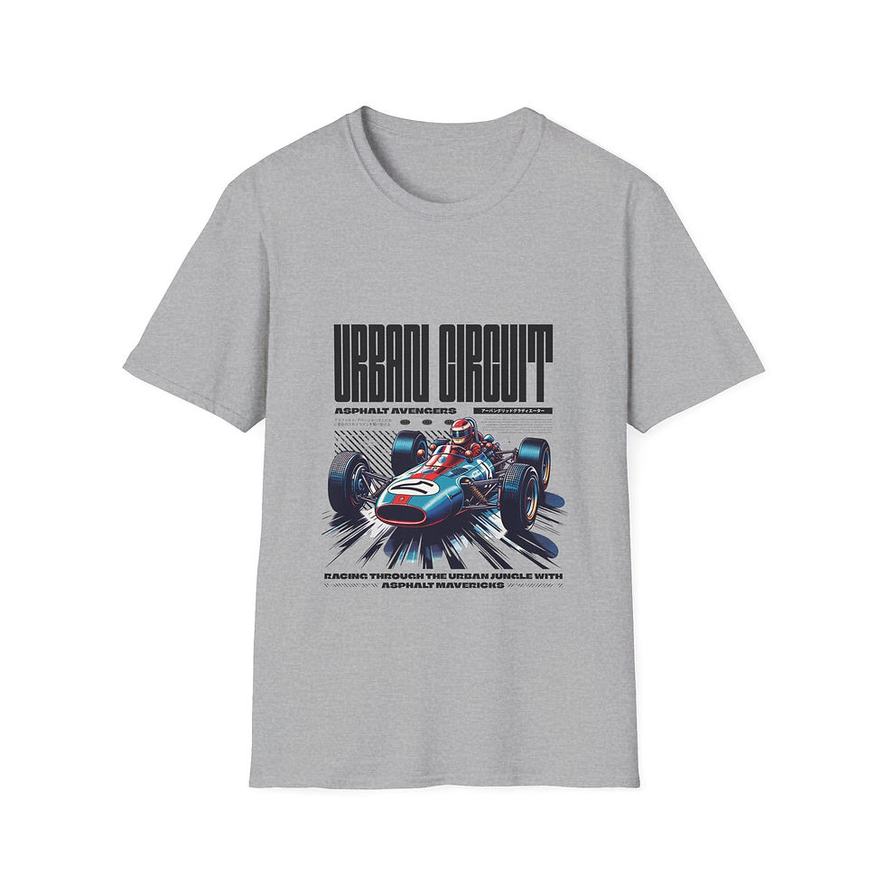 Thumbnail: Race Car T-Shirt — "Urban Circuit" Vintage Motorsport Graphic Tee