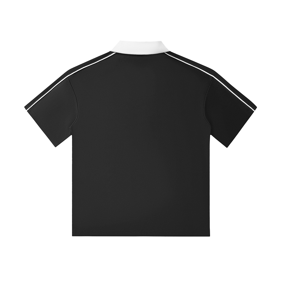 Thumbnail: Contrast Collar Short-Sleeve Polo Shirt