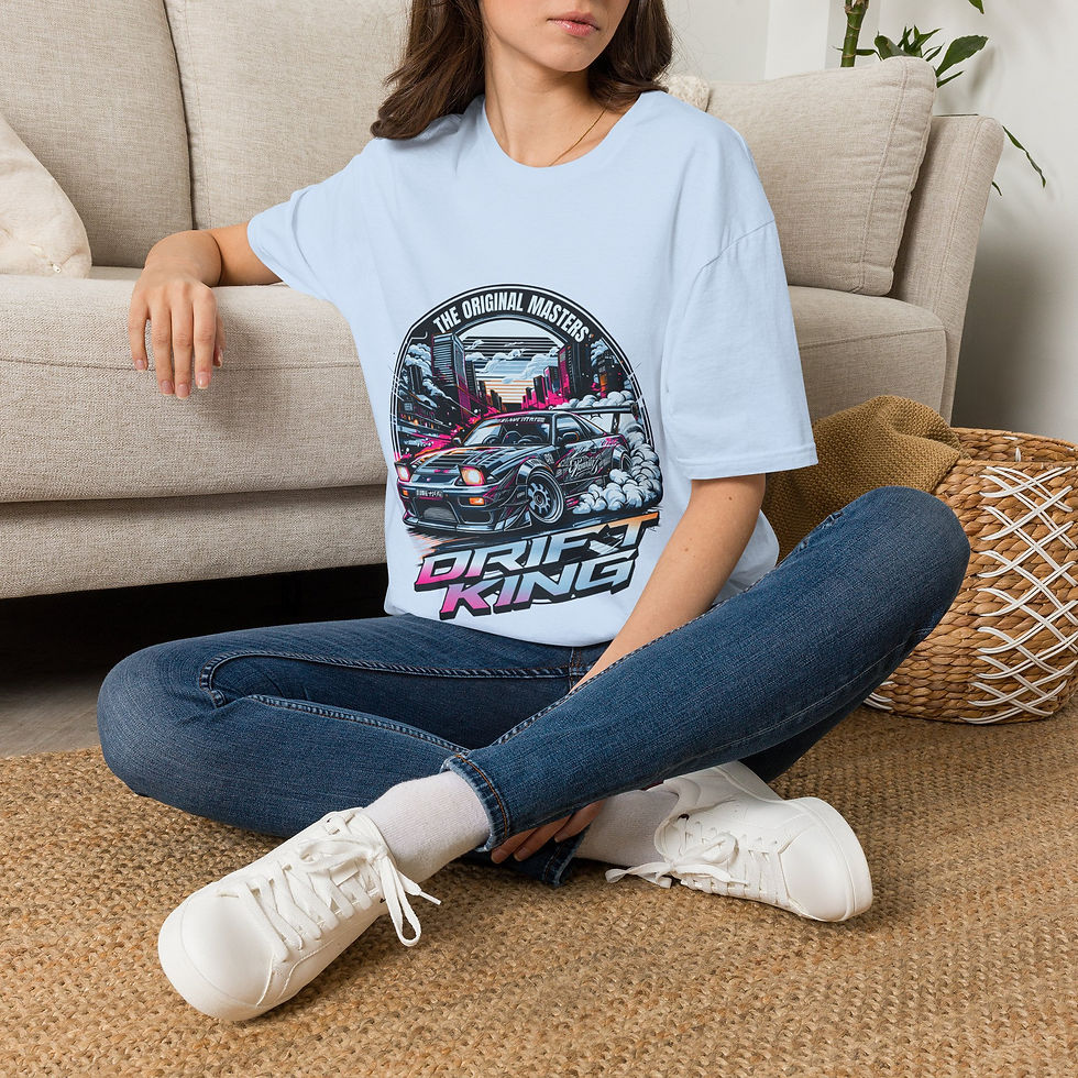 Thumbnail: Drift King Tee — Retro City Racing Graphic T-Shirt