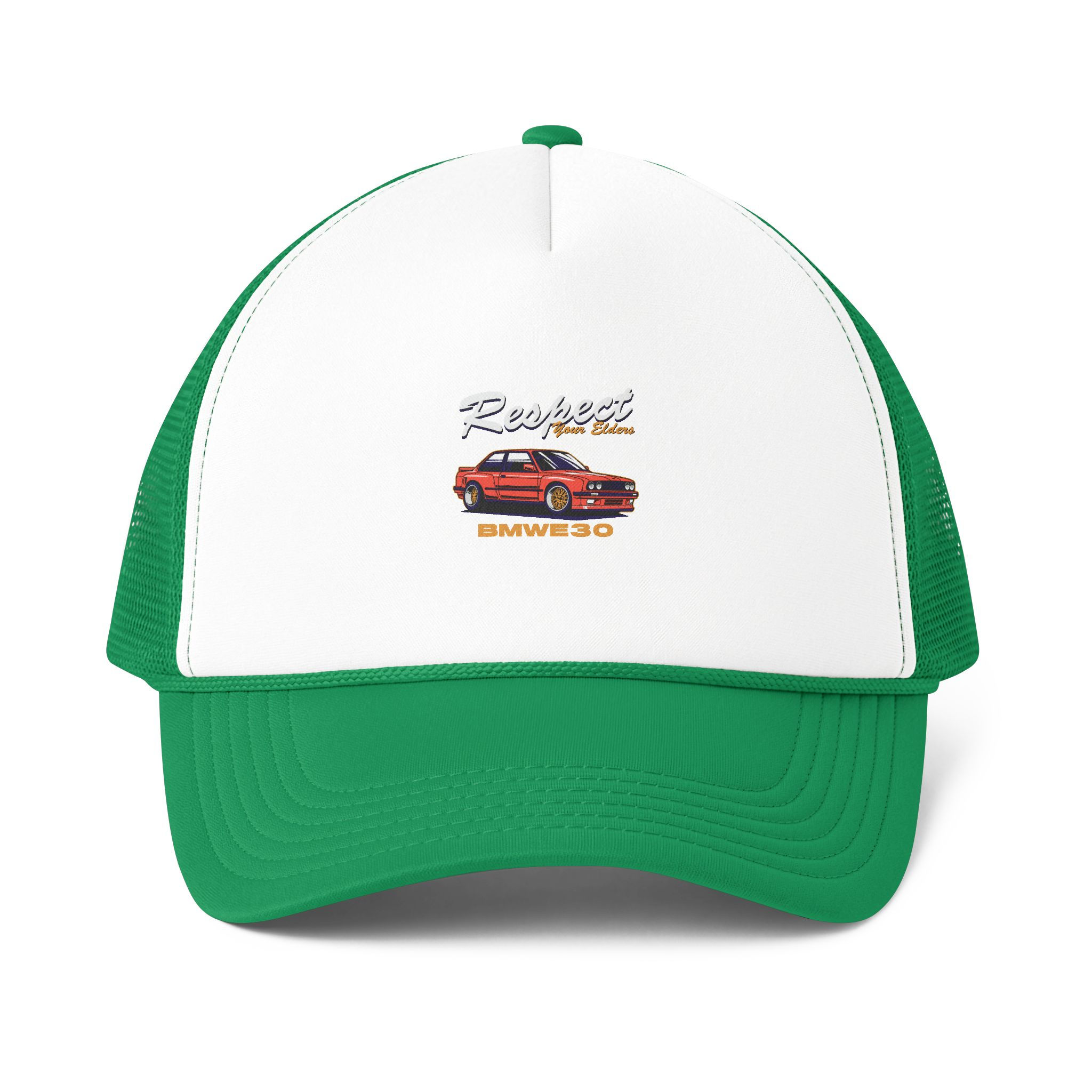 Trucker Cap — 'Respect the Drive' Skyline R30 Car Graphic