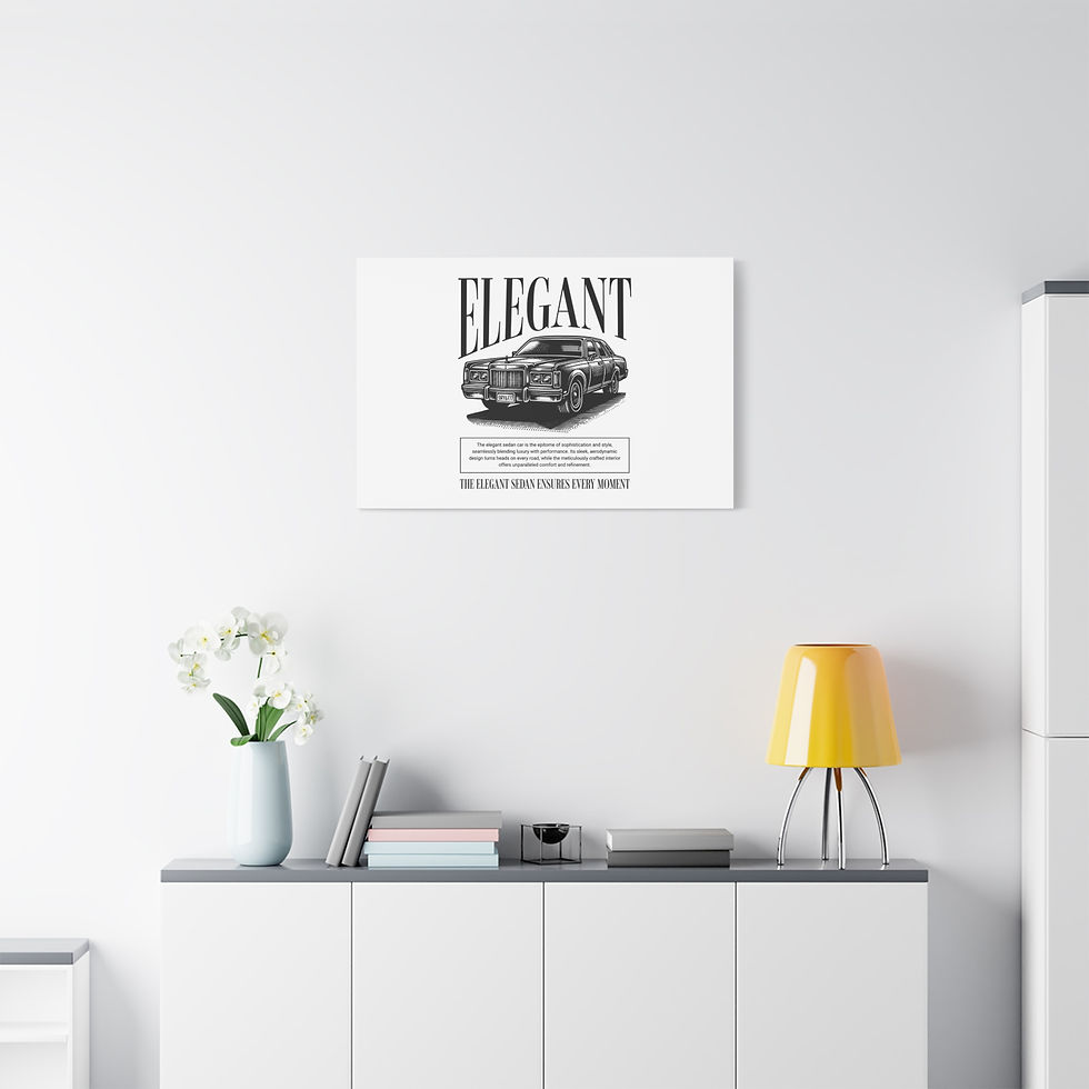 Thumbnail: Elegant Sedan Canvas Print 