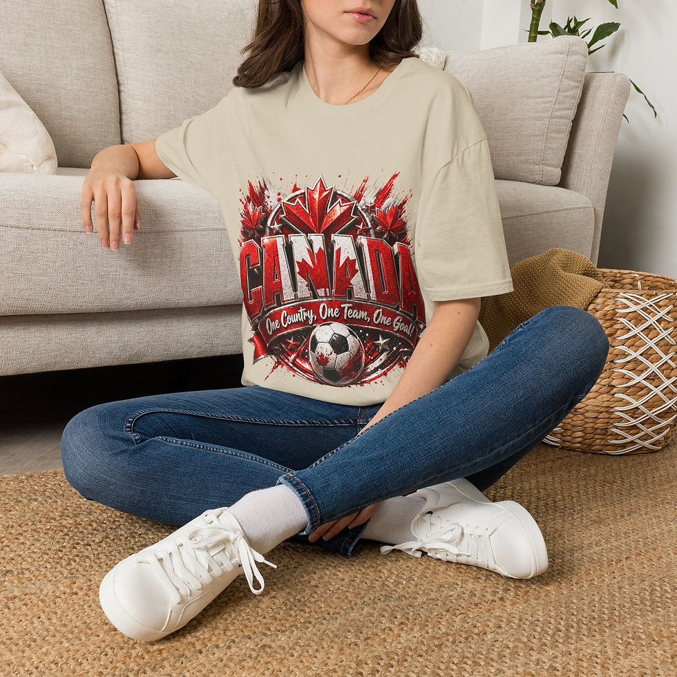 Thumbnail: Canada Soccer T-Shirt — 'One Country, One Team, One Goal' Fan Tee