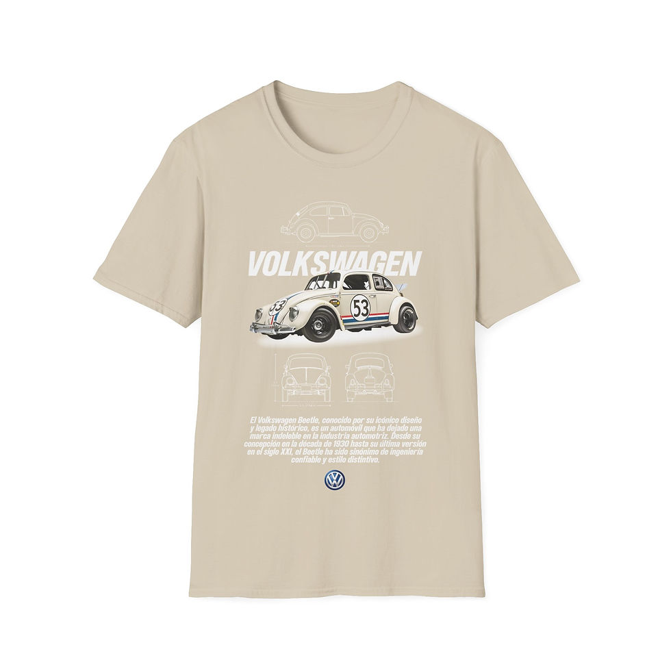 Thumbnail: Herbie Race Car T-Shirt — Vintage Beetle 53 Graphic Tee