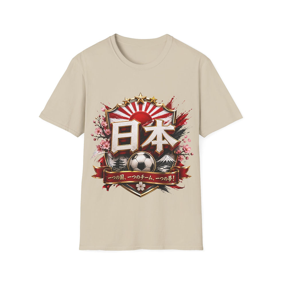 Thumbnail: Japan Soccer Crest T-Shirt — Rising Sun Football Tee