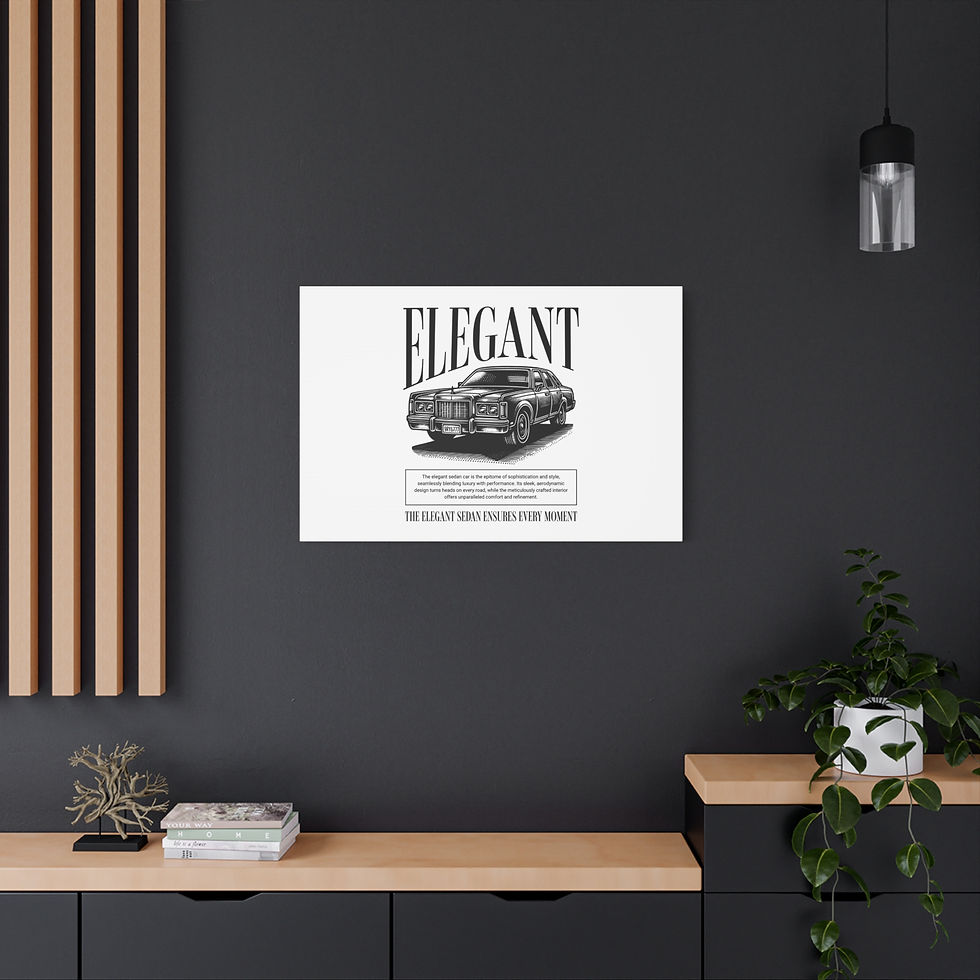 Thumbnail: Elegant Sedan Canvas Print 