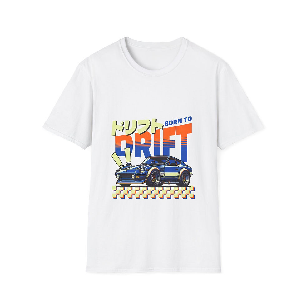 Thumbnail: Drift T-Shirt — "Born to Drift" Retro JDM Sports Car Tee
