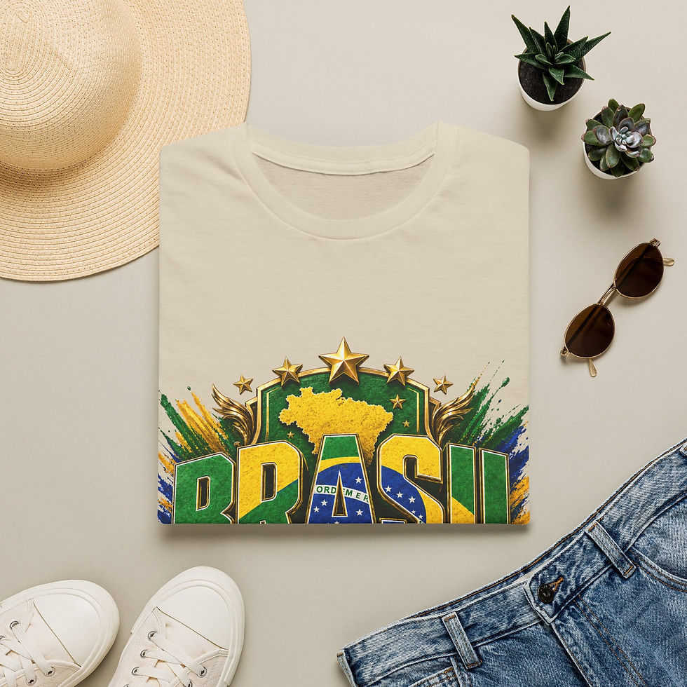 Thumbnail: Brasil Soccer T-Shirt – "Uma Nação, Um Time, Um Sonho" Football Fan Tee