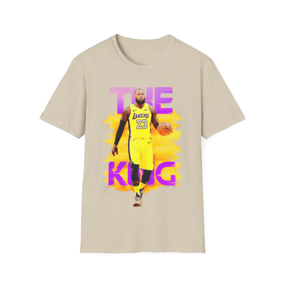 Thumbnail: Basketball Jersey Tee — 'The King' Graphic