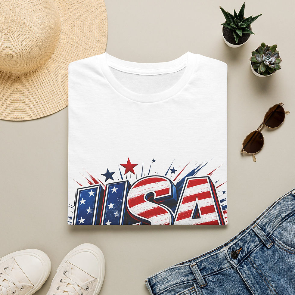 Thumbnail: USA Soccer T-Shirt — One Flag One Team One Dream Patriotic Tee