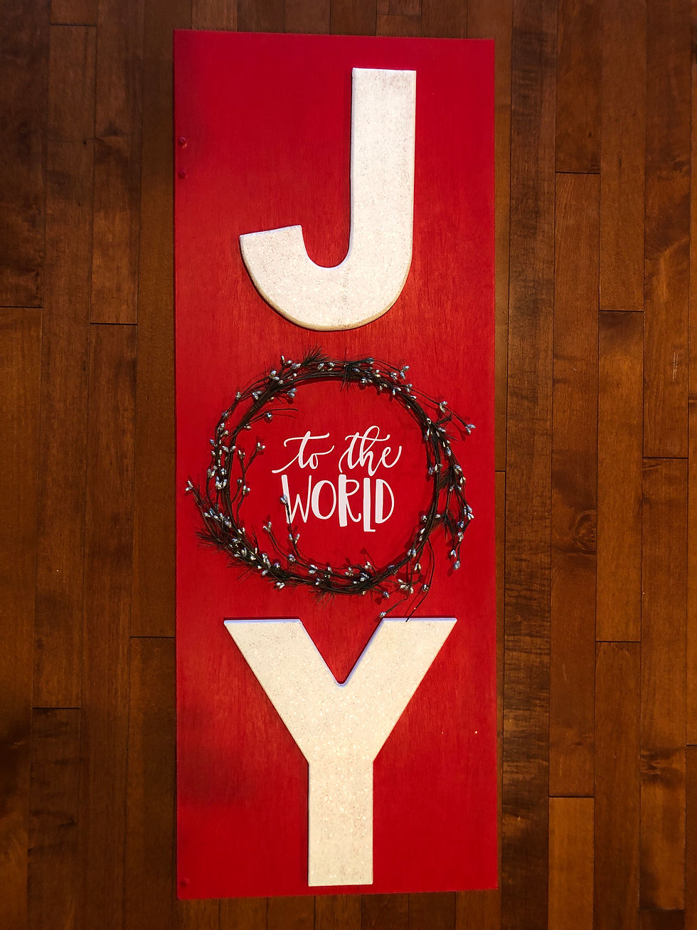 JOY / Ho Ho Ho 2 sided wood sign