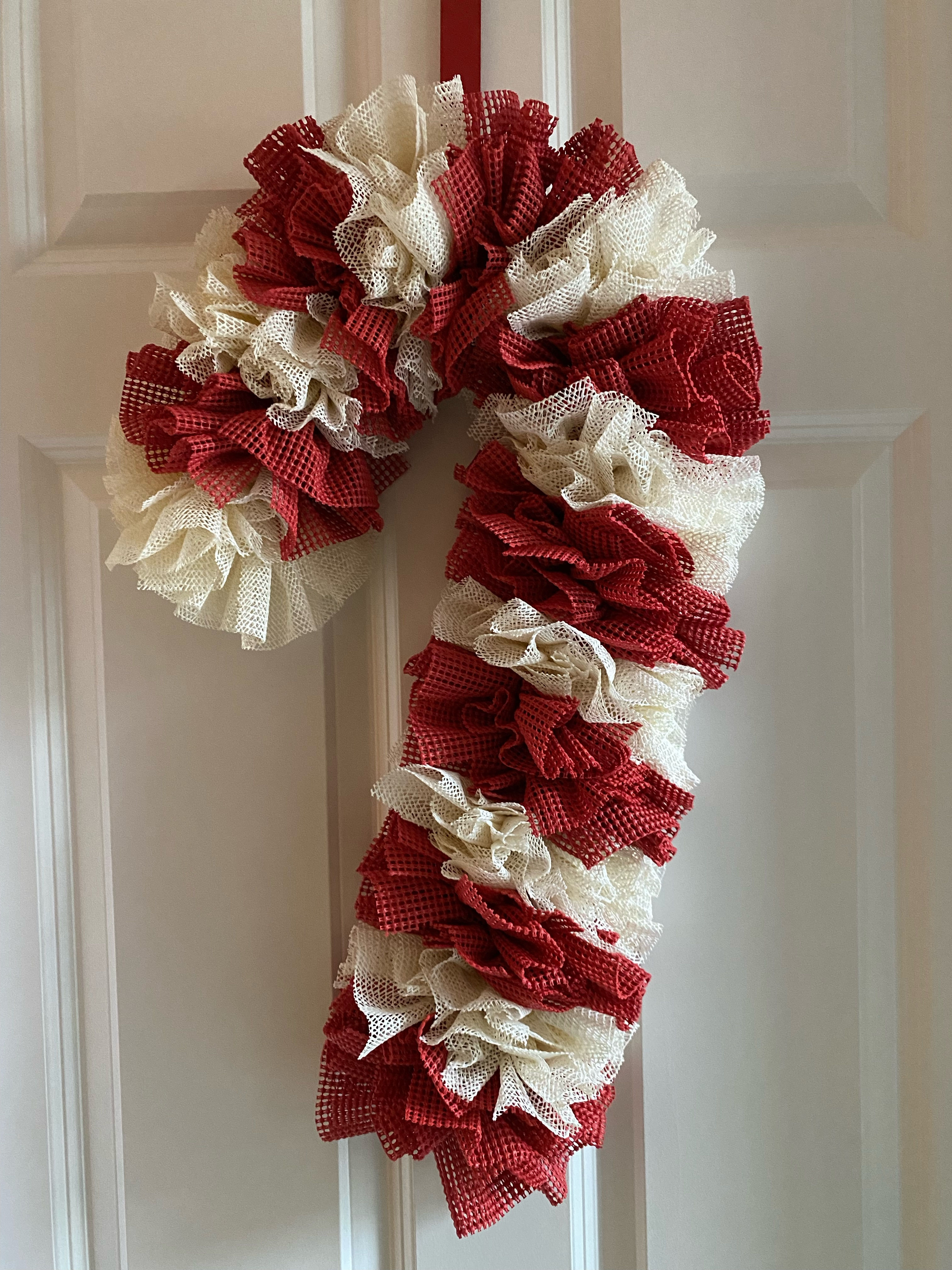 Candy Cane Wreath