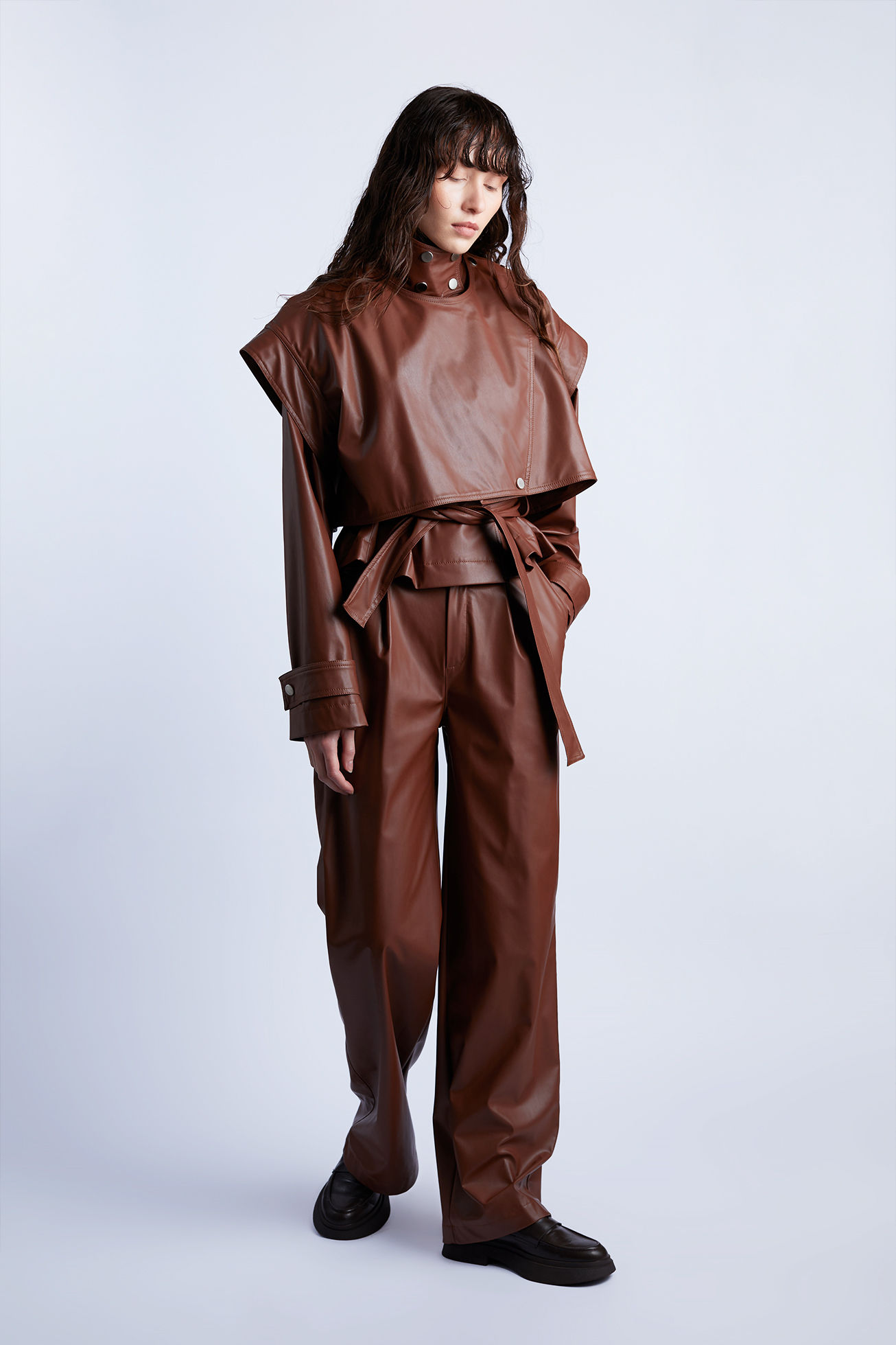 Sheryl Leather Crop Jacket