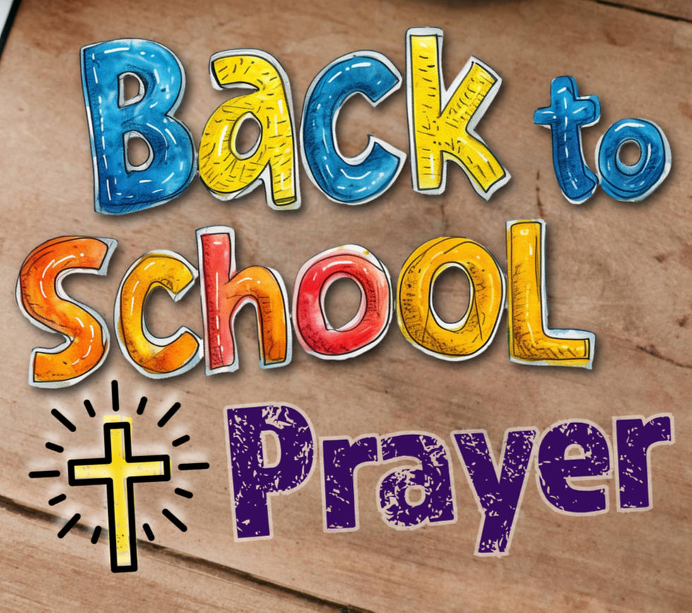 Back To School Prayer