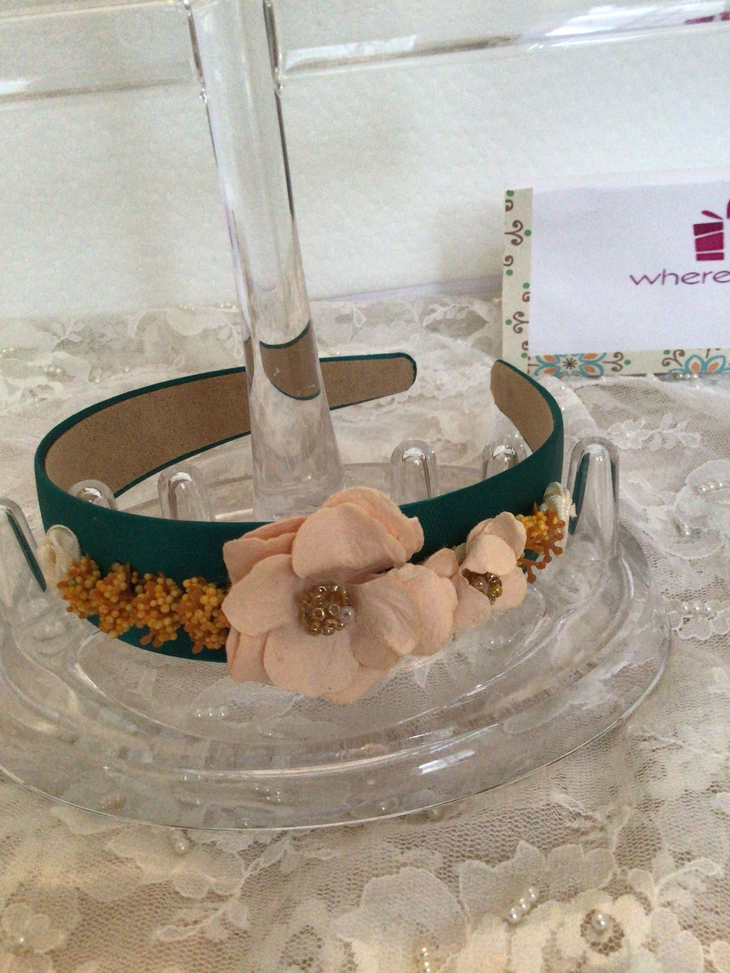 Diadema para mujer, diseño de flores