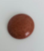 Goldstone 25mm round semi precious stone cabochon