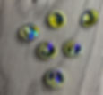 Crystal Rivoli 1122 cabochon 14mm Crystal AB foil back cabochon