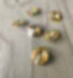 Crystal Rivoli 1122 cabochon 14mm Golden Shadow foil back cabochon