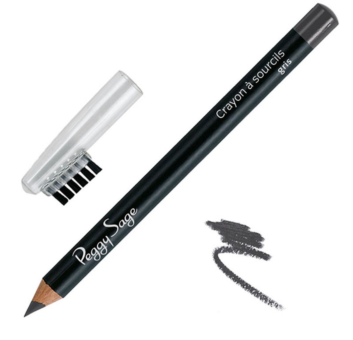 Crayon à sourcils gris