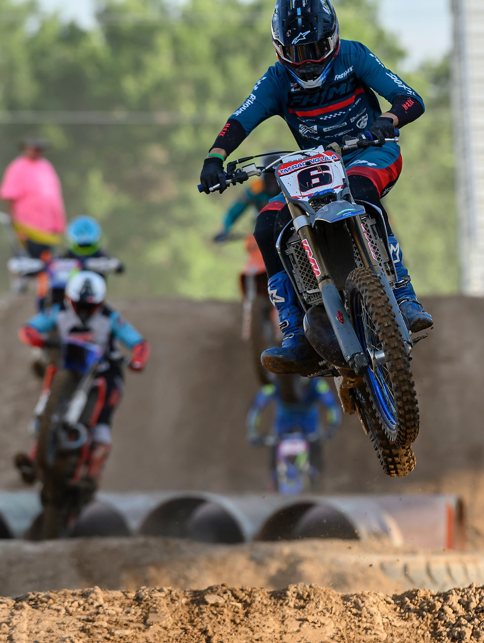 Dirt bikes in the sand