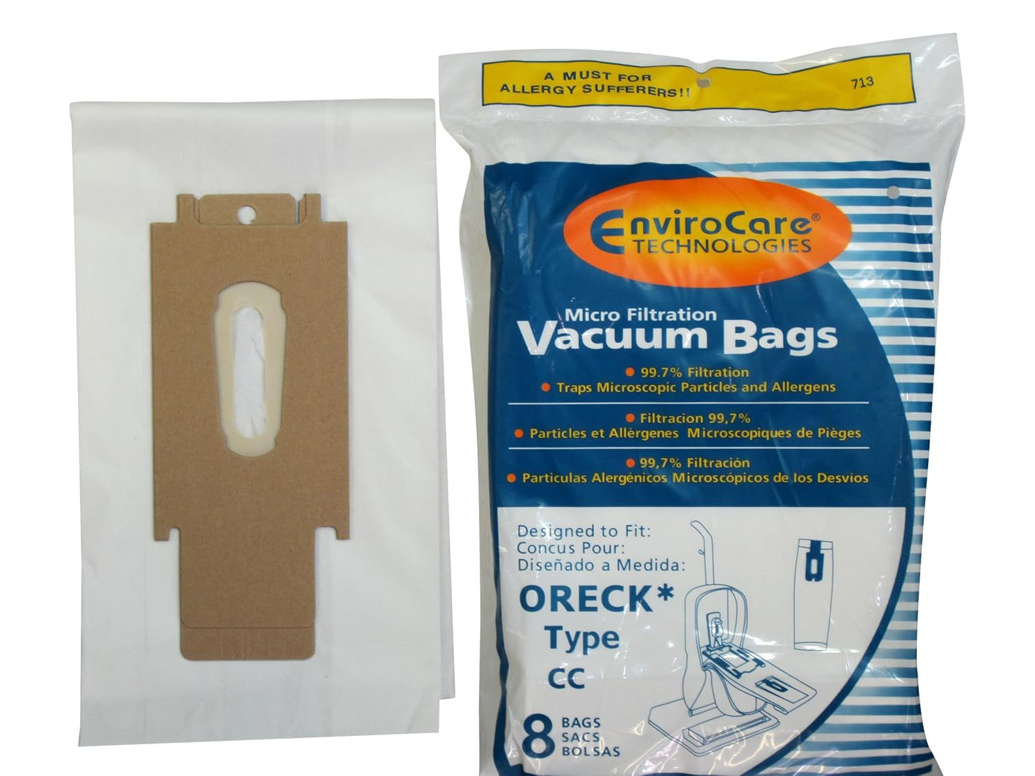Oreck Type CC Bags 8 Pack