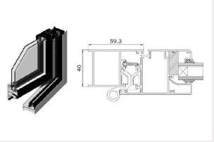 Ventana Aluminio Abisagrada V-94