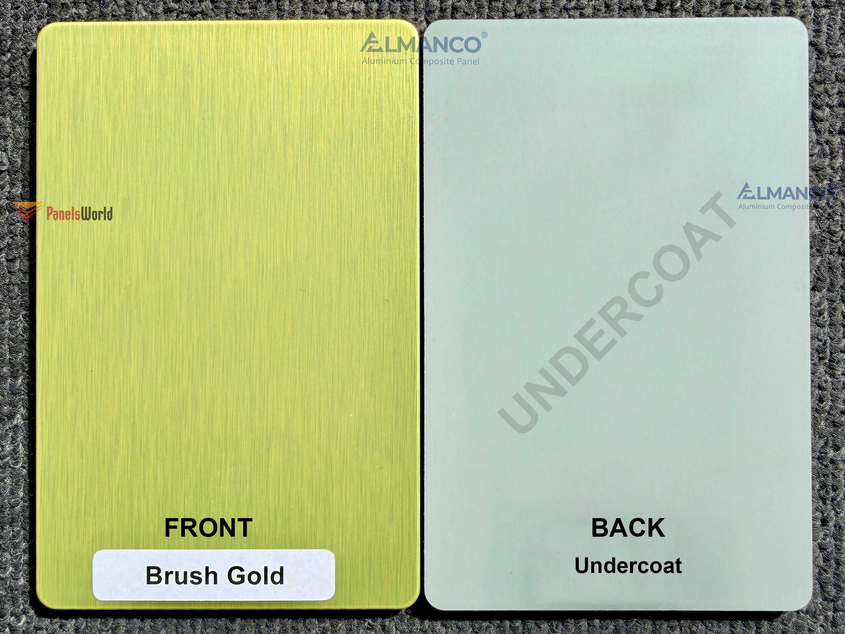 ALMANCO® ACP - 3mm/0.21mm - Brush Gold/Primer - 1220x2440mm