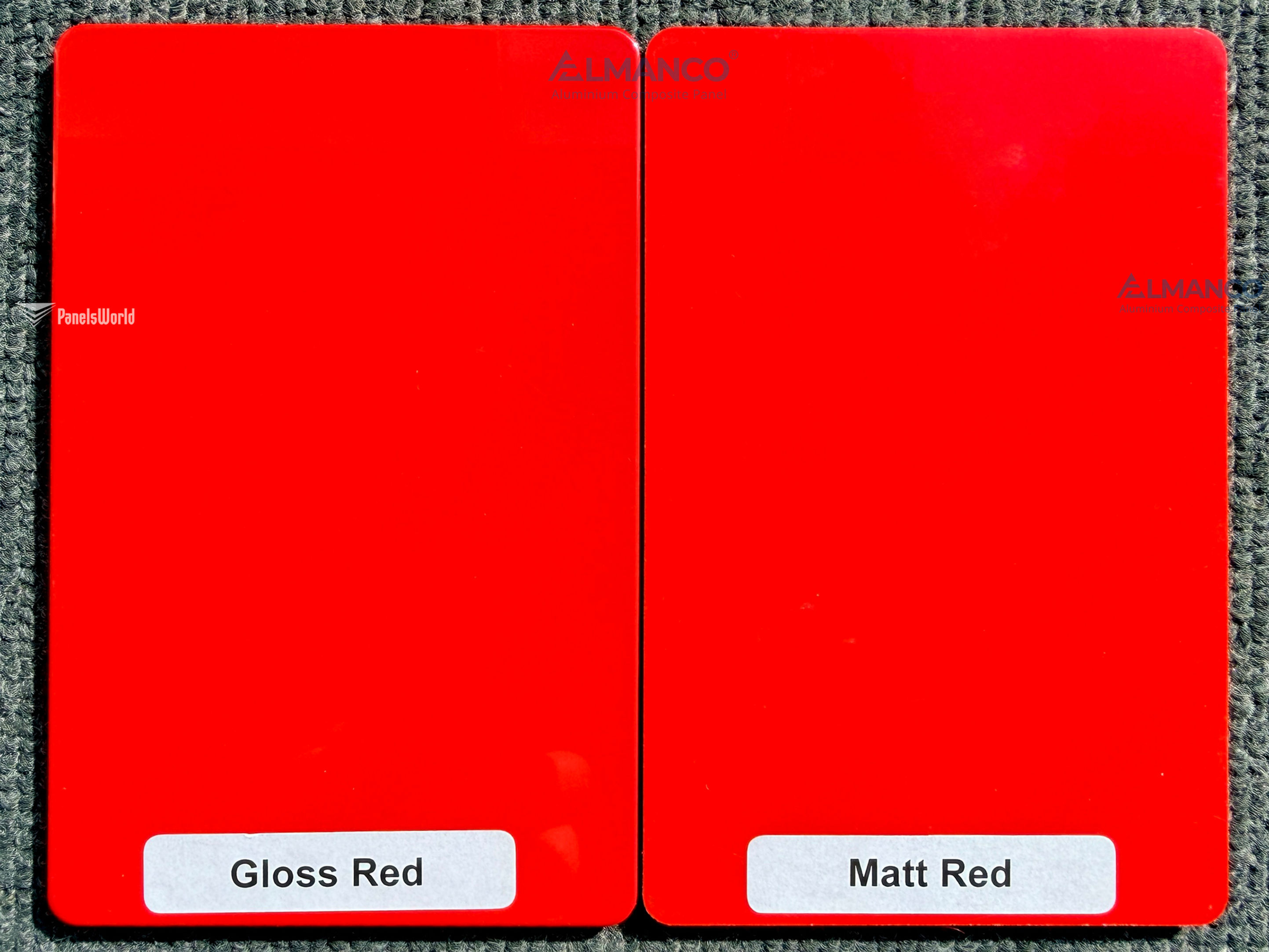 ALMANCO® ACP - 3mm Skin 0.21mm - Gloss Red/Matt Red - 1220x2440