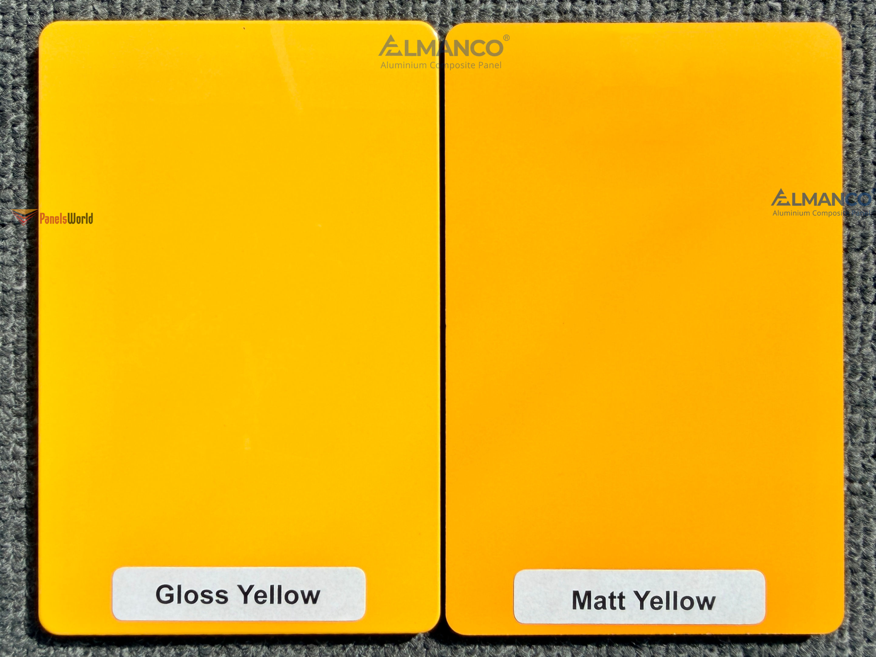 ALMANCO® ACP - 3mm Skin 0.21mm - Gloss Yellow/Matt Yellow - 1220x2440