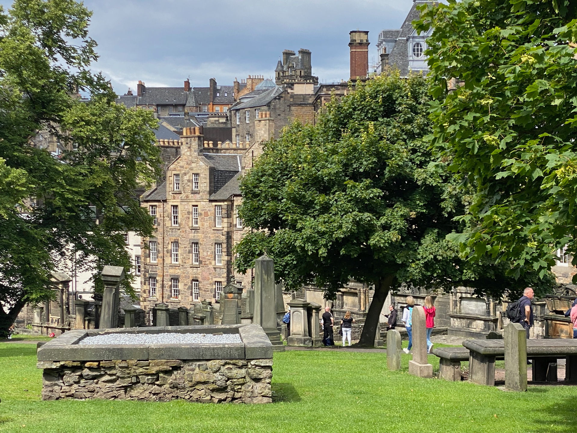 A view of Edinburgh from Greyfriars Kirkyard