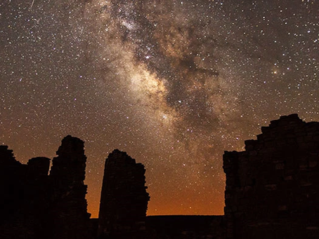 The Milky Way seen in the night sky with no light pollution