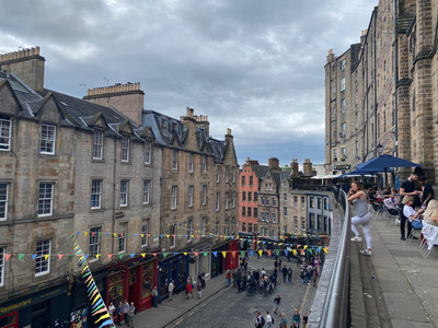 Old Buildings on Victoria Street in Edinburgh