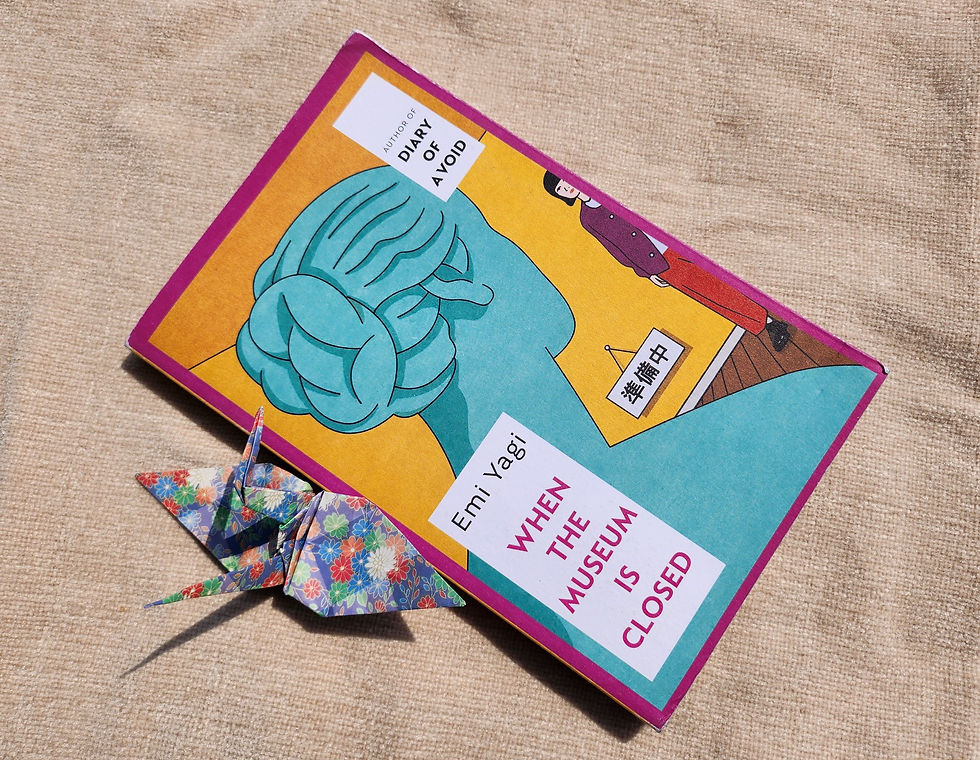 When the museum is closed, the book lying on the blanket