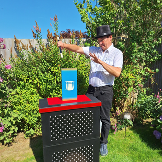 Magician performing a trick