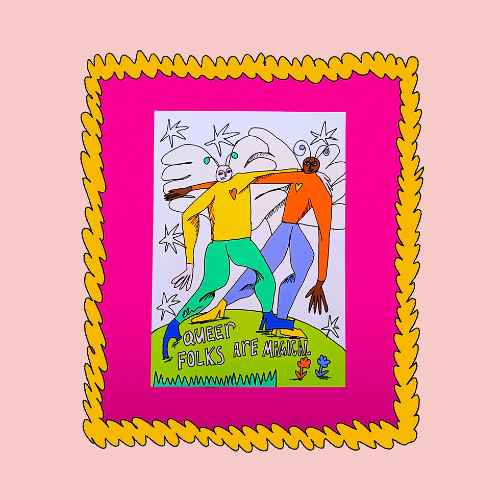 Queer Folks Are Magical A5 Print