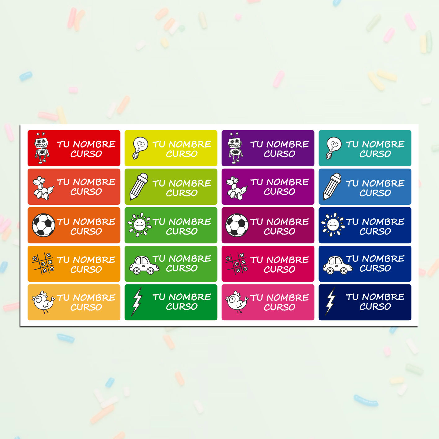 Etiquetas Cole Medianas | Pack desde 20 uds: