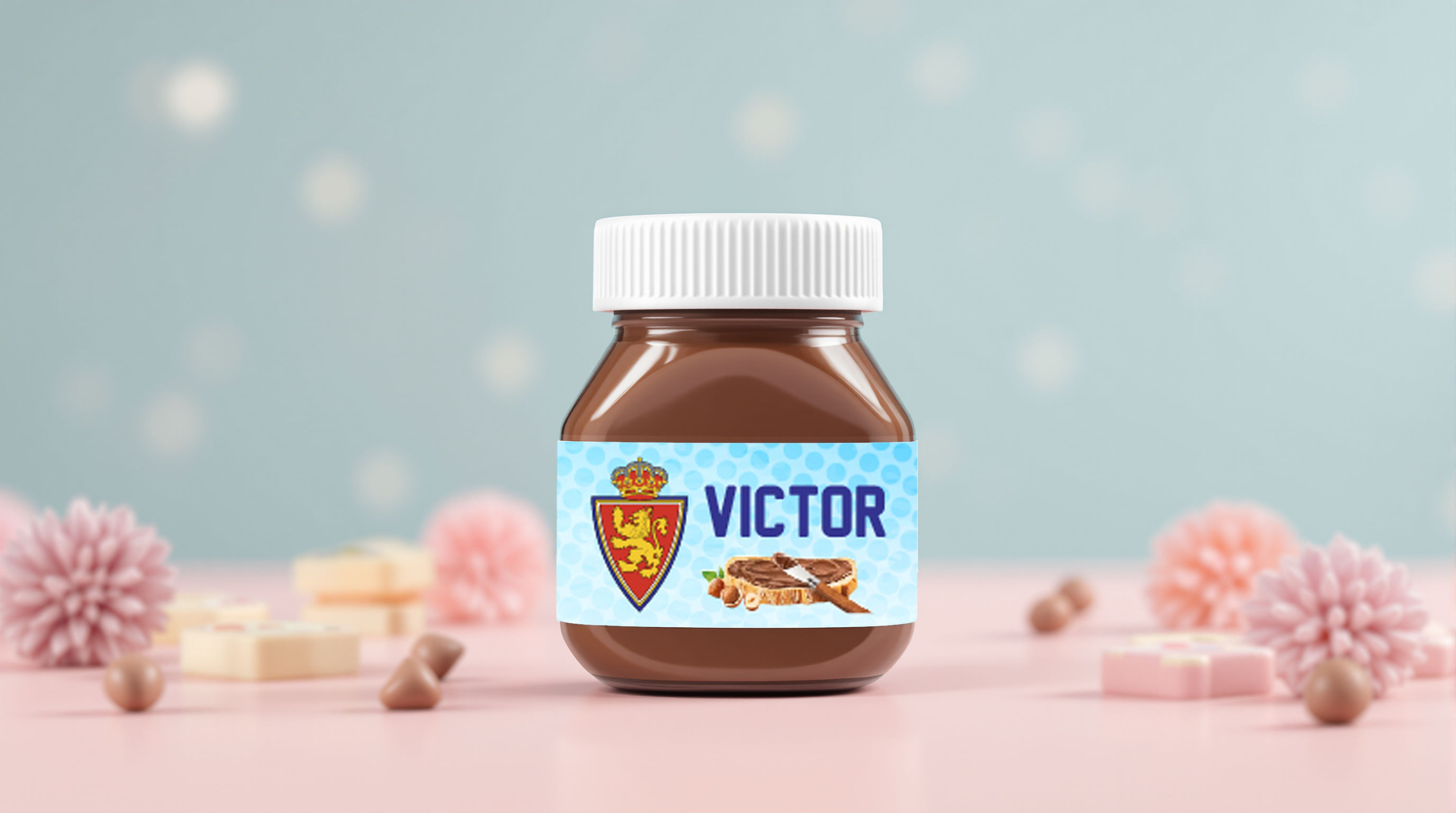 Adhesivos Mini Nutella Real Zaragoza