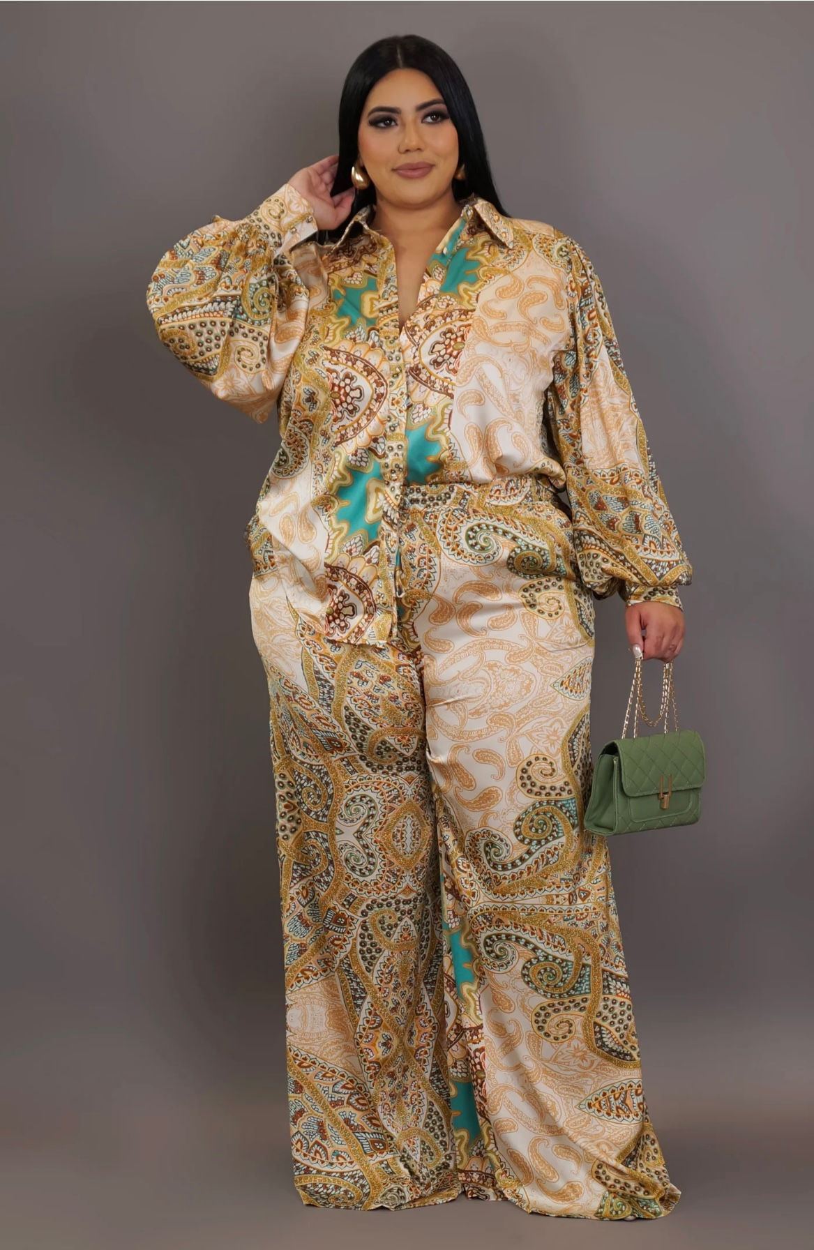 KELLY 2 PC SET ( GREEN)