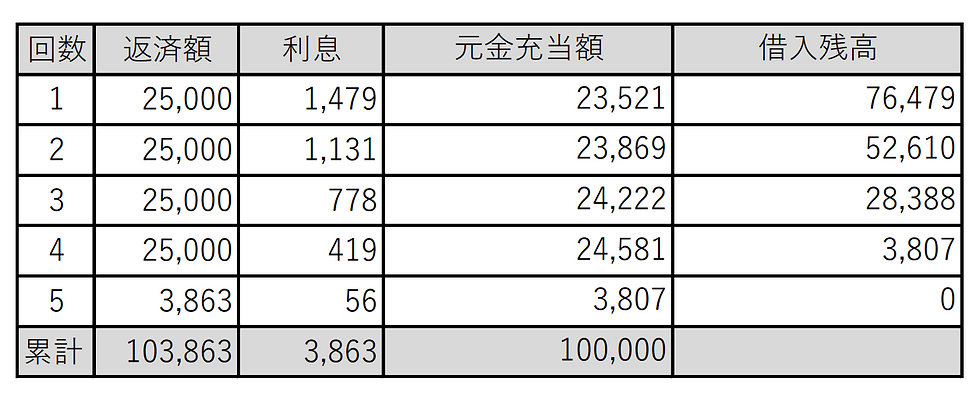 返済例 融資 沖縄