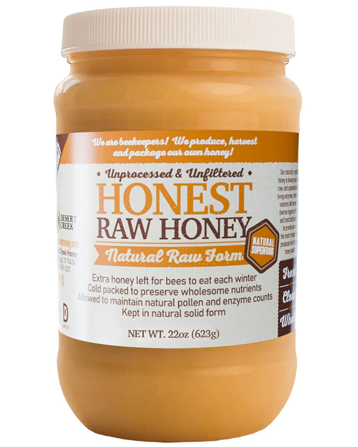 Honest Raw Honey, 22oz