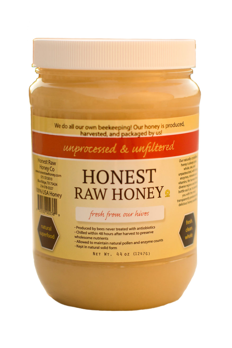 Honest Raw Honey, 44oz