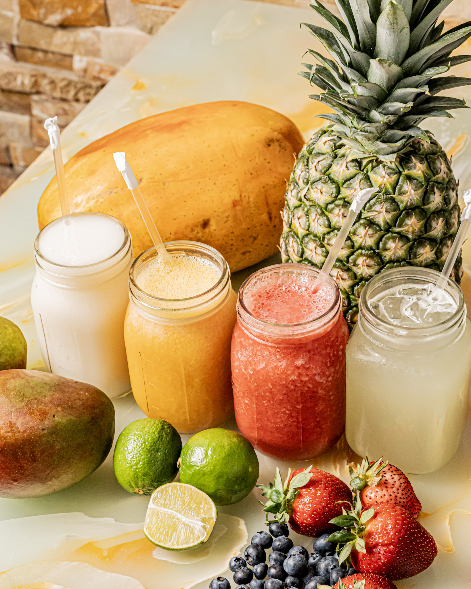 Arranged Food and Objects