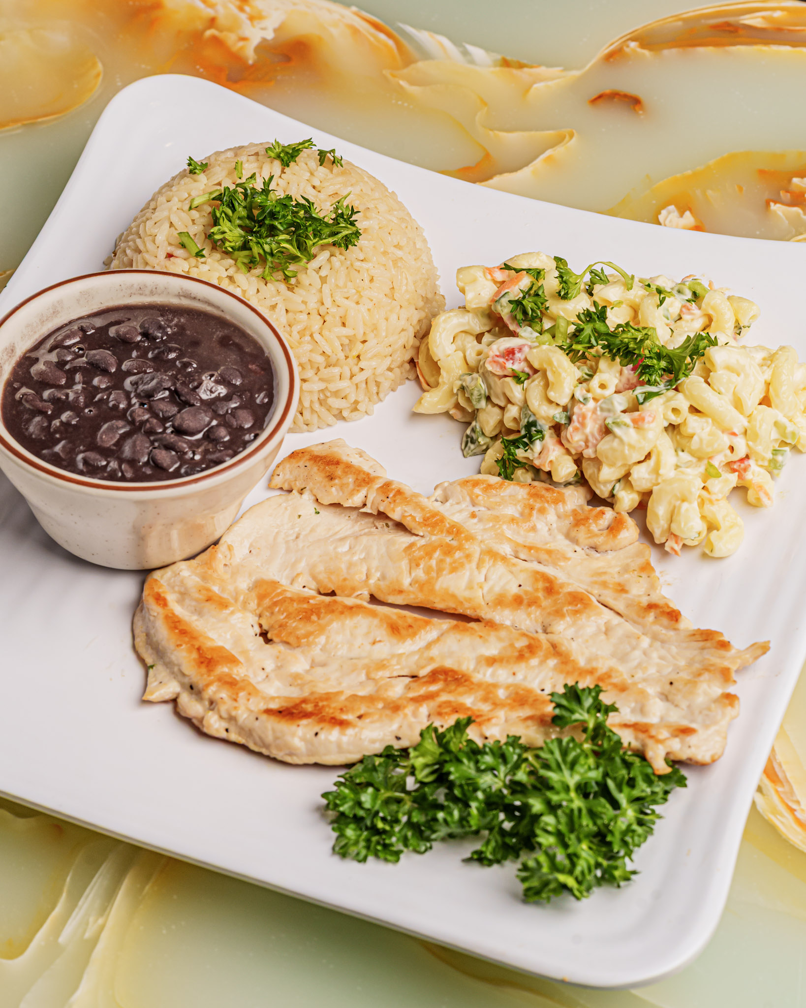 Arranged Food and Objects