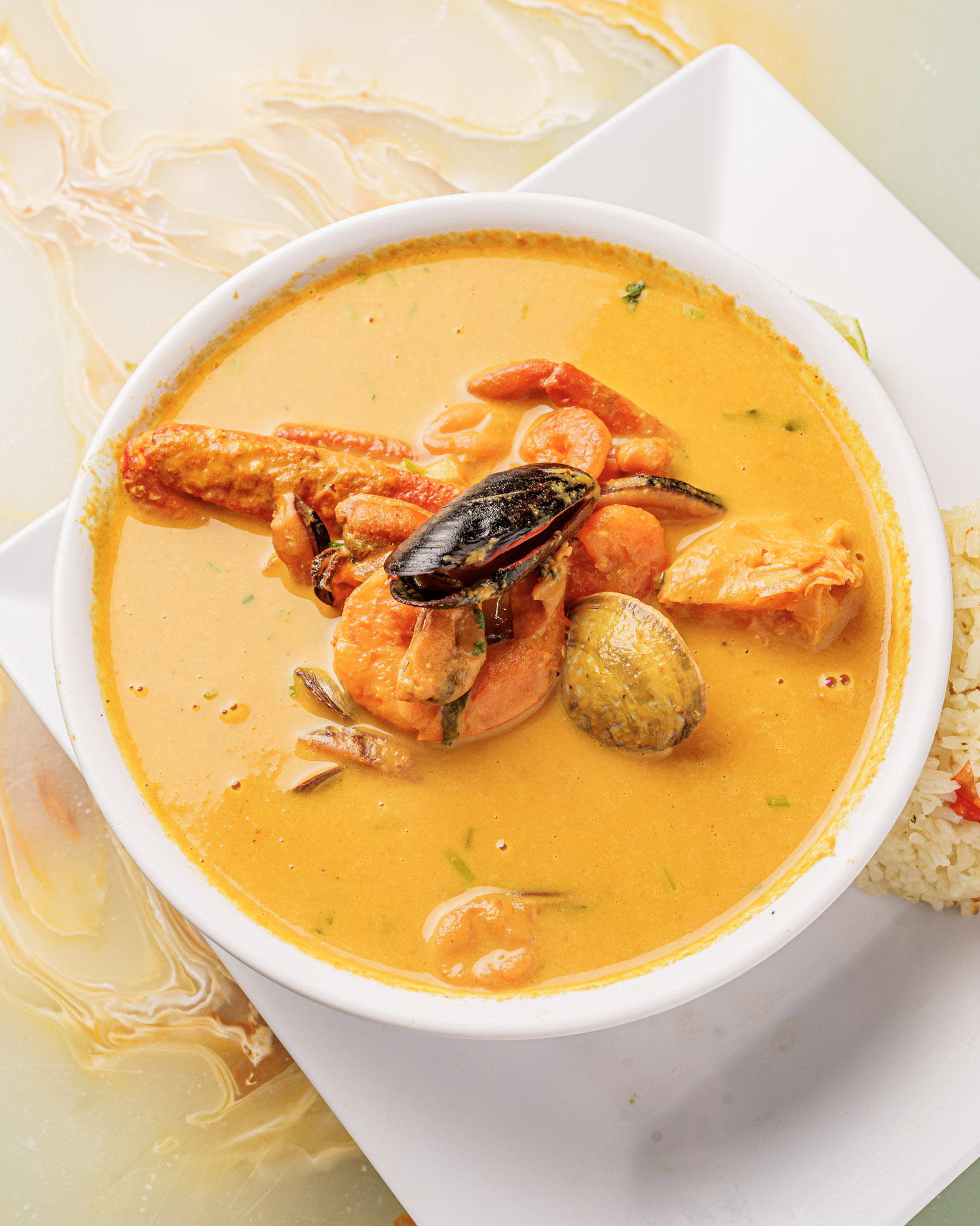 Arranged Food and Objects