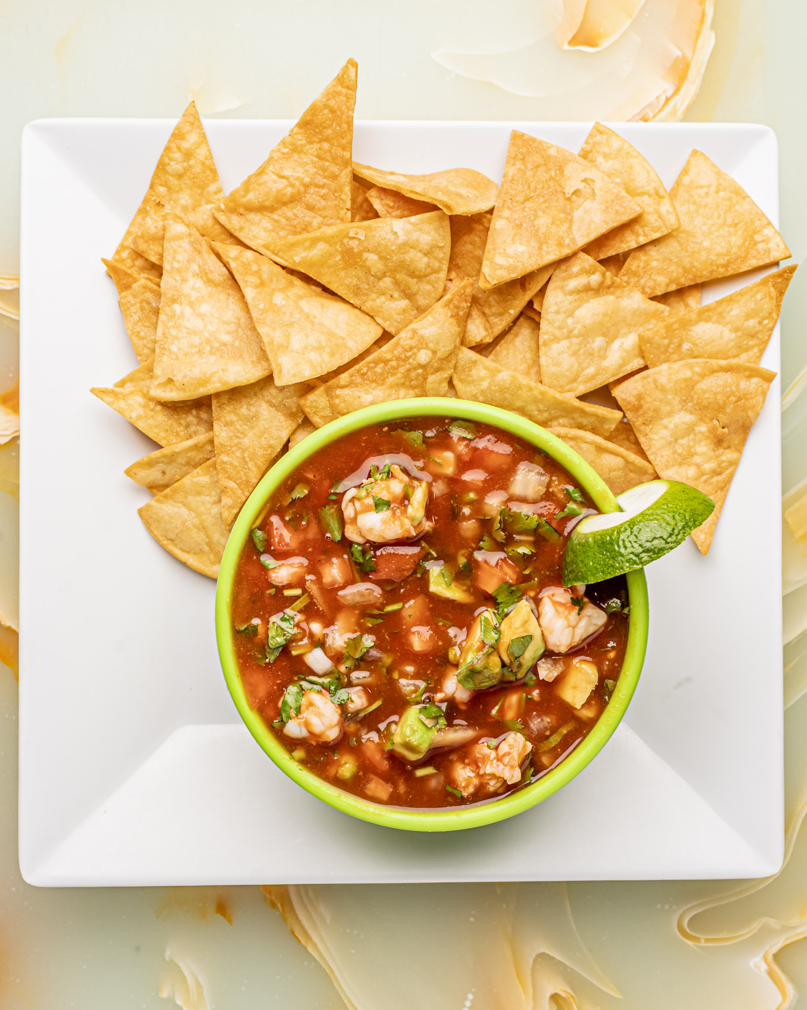 Arranged Food and Objects