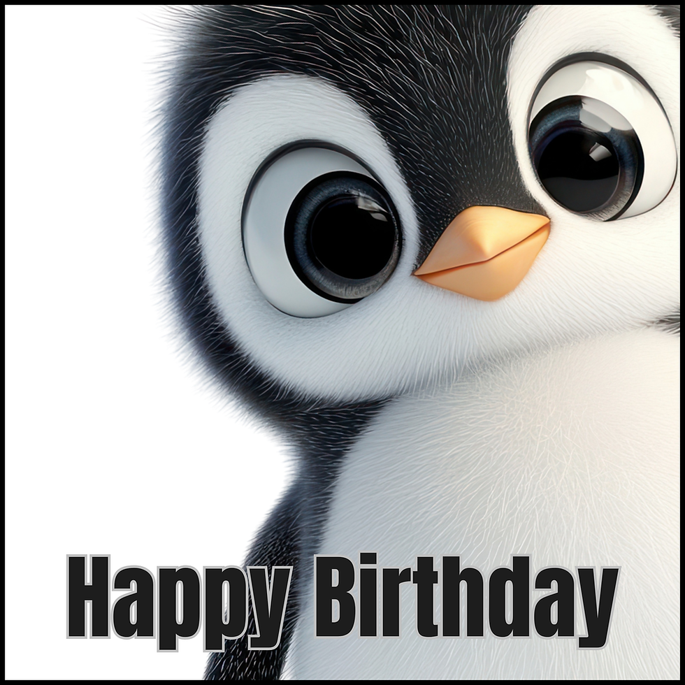PENGUIN BIRTHDAY CARD