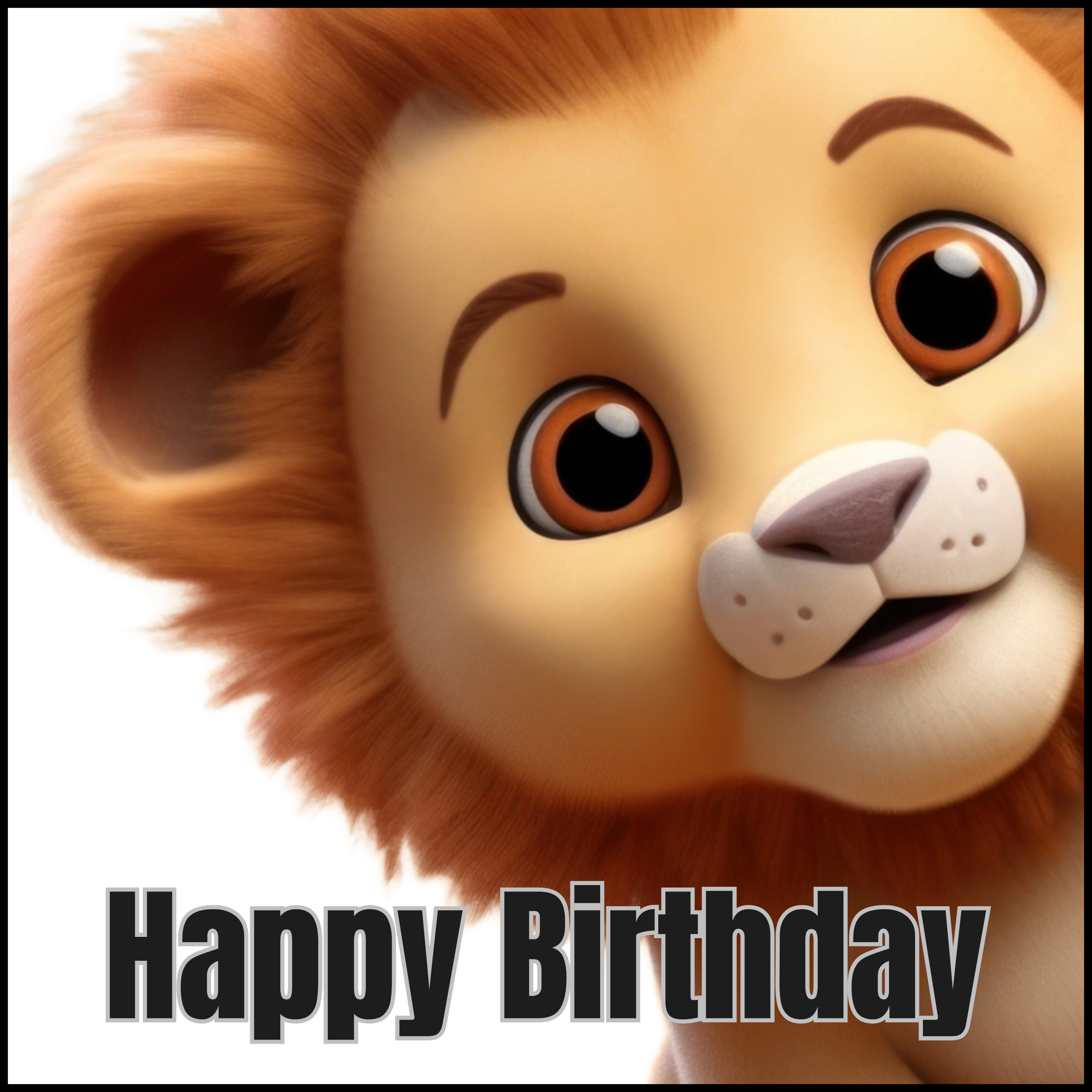 LION BIRTHDAY CARD