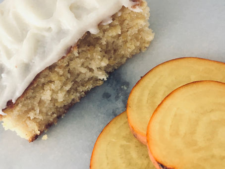 Honeyed lemon beetroot cake